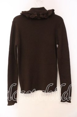 画像3: BABY,THE STARS SHINE BRIGHT / 大きなリボンのタートルネックプルオーバー  ブラウン O-25-11-03-082-BA-TO-OW-OS