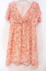 画像1: 【SALE】LODISPOTTO / ローズ柄フリルワンピース  ピンク O-25-11-03-083-LO-OP-OW-ZT191 (1)
