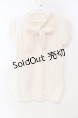 LODISPOTTO / パール配色ボウタイニット M ピンク O-25-11-03-086-LO-TO-OW-ZT1108F