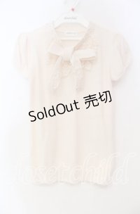 LODISPOTTO / パール配色ボウタイニット M ピンク O-25-11-03-086-LO-TO-OW-ZT1108F