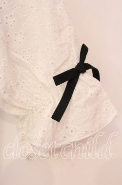 画像3: DearMyLove / 大きめリボンフリルビジュートップス M クロ O-25-11-03-088-EL-TO-OW-OS
