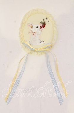 画像1: PINK HOUSE / スイーツスプリングバニーワッペンブローチ  イエロー O-25-11-03-002-LO-ZA-IG-OS