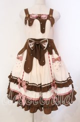 BABY,THE STARS SHINE BRIGHT / La Patisserie Chocolatジャンパースカート  薄ピンク O-25-11-03-010-BA-OP-IG-OS