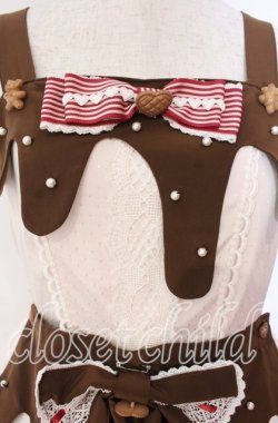 画像2: BABY,THE STARS SHINE BRIGHT / La Patisserie Chocolatジャンパースカート  薄ピンク O-25-11-03-010-BA-OP-IG-OS