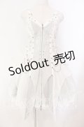 Ozz Croce / Garden of Fallen Angel ビスチェワンピース  ホワイト O-25-11-03-012-OO-OP-OW-OS