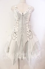 Ozz Croce / Garden of Fallen Angel ビスチェワンピース  ホワイト O-25-11-03-012-OO-OP-OW-OS