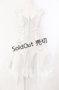 Ozz Croce / Garden of Fallen Angel ビスチェワンピース  ホワイト O-25-11-03-012-OO-OP-OW-OS