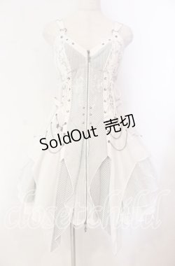 画像1: Ozz Croce / Garden of Fallen Angel ビスチェワンピース  ホワイト O-25-11-03-012-OO-OP-OW-OS