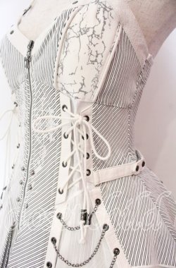 画像3: Ozz Croce / Garden of Fallen Angel ビスチェワンピース  ホワイト O-25-11-03-012-OO-OP-OW-OS