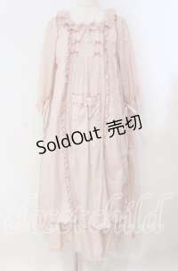 PINK HOUSE / ローンタブリエ付き水玉プリントワンピース  ピンク O-25-11-03-014-LO-OP-IG-OS