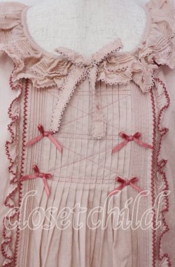 画像2: PINK HOUSE / ローンタブリエ付き水玉プリントワンピース  ピンク O-25-11-03-014-LO-OP-IG-OS