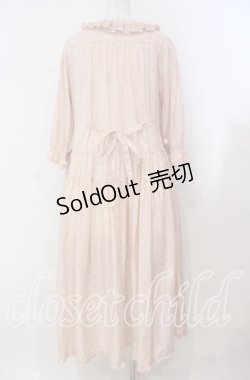 画像5: PINK HOUSE / ローンタブリエ付き水玉プリントワンピース  ピンク O-25-11-03-014-LO-OP-IG-OS