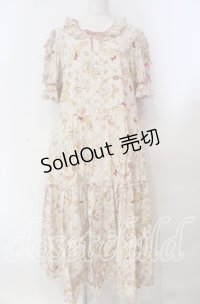 PINK HOUSE / パフュームプリントワンピース  ピンク O-25-11-03-015-LO-OP-IG-OS