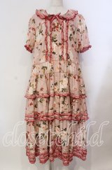 PINK HOUSE / ストロベリーローズプリントワンピース  ピンク オンラインストア限定 O-25-11-03-016-LO-OP-IG-OS