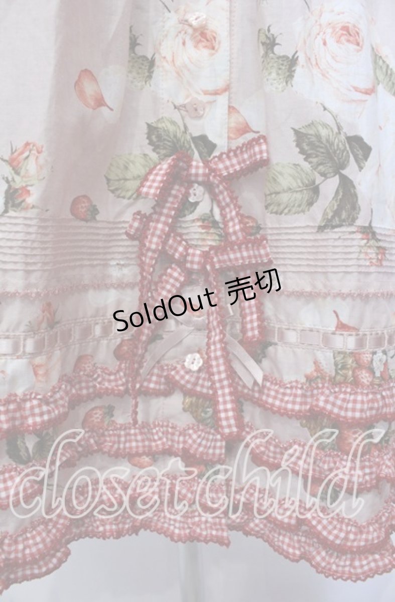 画像3: PINK HOUSE / ストロベリーローズプリントワンピース  ピンク オンラインストア限定 O-25-11-03-016-LO-OP-IG-OS (3)