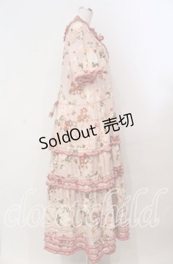画像4: PINK HOUSE / ストロベリーローズプリントワンピース  ピンク オンラインストア限定 O-25-11-03-016-LO-OP-IG-OS