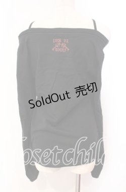 画像3: ALGONQUINS / ロゴptオフショルカットソー F ブラック O-25-11-03-017-AL-TO-OW-OS