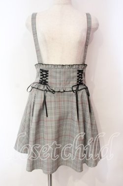 画像1: MA*RS / ダブルレースアップサススカート  クロ O-25-11-03-018-EL-SK-OW-OS