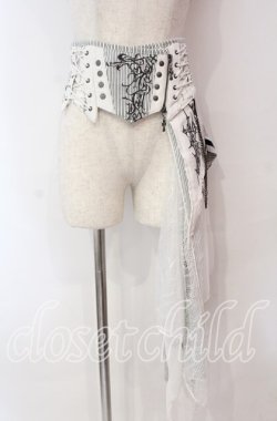 画像1: Ozz Croce / Garden of Fallen Angelコルセットスカート  ホワイト O-25-11-03-019-OO-SK-OW-OS