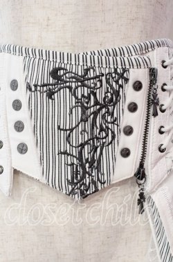 画像2: Ozz Croce / Garden of Fallen Angelコルセットスカート  ホワイト O-25-11-03-019-OO-SK-OW-OS