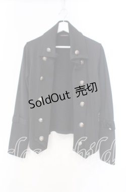 画像1: ALGONQUINS / ナポレオンカットジャケット 1 ブラック O-25-11-03-021-AL-JA-OW-OS