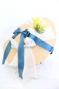 BAROQUE / × Sakizoコラボ Flower Hat ハット  ナチュラル×グリーン O-25-11-04-001-EL-AC-IG-OS