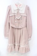 DearMyLove / 探偵ネクタイワンピース M ピンク O-25-11-04-032-EL-OP-OW-OS