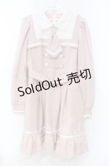 DearMyLove / 探偵ネクタイワンピース M ピンク O-25-11-04-032-EL-OP-OW-OS