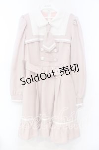 DearMyLove / 探偵ネクタイワンピース M ピンク O-25-11-04-032-EL-OP-OW-OS