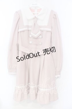 画像1: DearMyLove / 探偵ネクタイワンピース M ピンク O-25-11-04-032-EL-OP-OW-OS