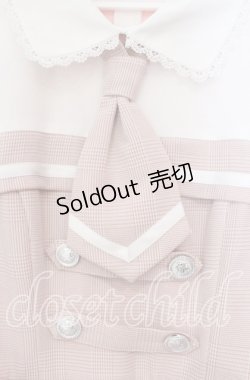 画像2: DearMyLove / 探偵ネクタイワンピース M ピンク O-25-11-04-032-EL-OP-OW-OS