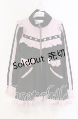 DearMyLove / フリルたっぷりメイドジャージワンピース M ピンク O-25-11-04-034-EL-OP-OW-OS