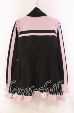 画像3: DearMyLove / フリルたっぷりメイドジャージワンピース M ピンク O-25-11-04-034-EL-OP-OW-OS