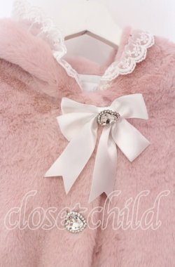 画像2: DearMyLove / レースアップうさ耳ビジューファーコート M ピンク O-25-11-04-035-EL-CO-OW-OS