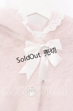 画像2: DearMyLove / レースアップうさ耳ビジューファーコート M ピンク O-25-11-04-035-EL-CO-OW-OS