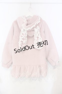 画像3: DearMyLove / レースアップうさ耳ビジューファーコート M ピンク O-25-11-04-035-EL-CO-OW-OS