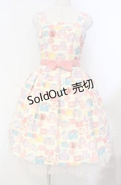 画像1: Emily Temple cute / プレゼントBOXノースリーブワンピース  ピンク O-25-11-04-036-ET-OP-IG-OS