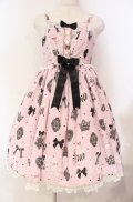 Angelic Pretty / Mademoiselle de Parisジャンパースカート  ピンク O-25-11-04-038-AP-OP-YM-OS