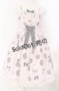 Angelic Pretty / Mademoiselle de Parisジャンパースカート  ピンク O-25-11-04-038-AP-OP-YM-OS