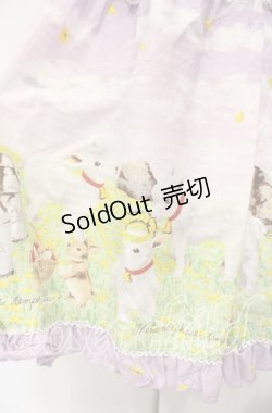 画像3: metamorphose / Dreamy Little Farm はしごレースフリルジャンパースカート 1 ラベンダー O-25-11-04-039-ME-OP-IG-OS