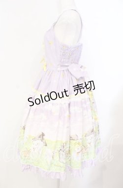 画像5: metamorphose / Dreamy Little Farm はしごレースフリルジャンパースカート 1 ラベンダー O-25-11-04-039-ME-OP-IG-OS