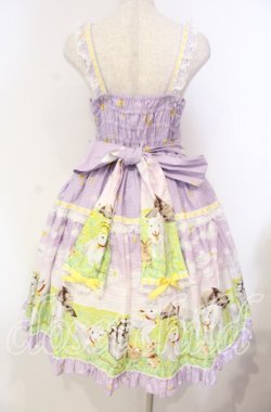 画像6: metamorphose / Dreamy Little Farm はしごレースフリルジャンパースカート 1 ラベンダー O-25-11-04-039-ME-OP-IG-OS