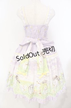 画像6: metamorphose / Dreamy Little Farm はしごレースフリルジャンパースカート 1 ラベンダー O-25-11-04-039-ME-OP-IG-OS