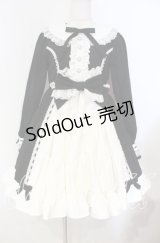 DearMyLoveEmily / プリンセスティアードはしごレースフリルワンピース M クロ×シロ O-25-11-04-041-LO-OP-IG-OS