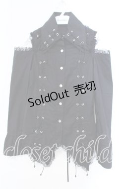 画像1: ACDC RAG / 2ラペルシャツ  ブラック O-25-11-04-005-PU-BL-OW-OS