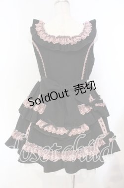 画像5: DearMyLoveEmily / フリルたっぷりはしごレースリボンジャンスカ M クロ×ピンク O-25-11-04-042-LO-OP-IG-OS