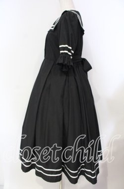 画像3: Physical Drop / 半袖スクエアタックセーラーワンピース  クロ O-25-11-04-043-LO-OP-IG-OS