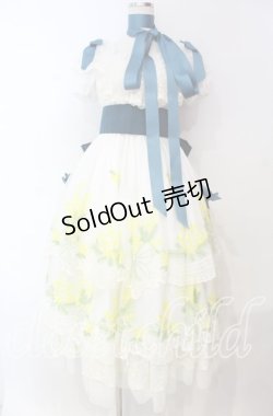 画像1: BAROQUE /  x Sakizoコラボ Mimosaドレス  シロ O-25-11-04-044-EL-OP-IG-OS