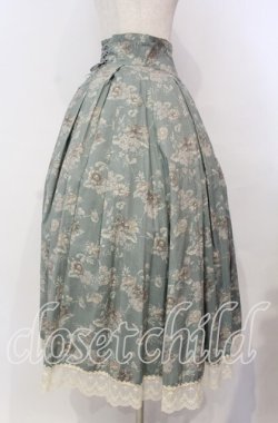 画像3: Victorian maiden / カントリーハイウエストスカート  ライトグリーン O-25-11-04-045-CL-SK-IG-OS