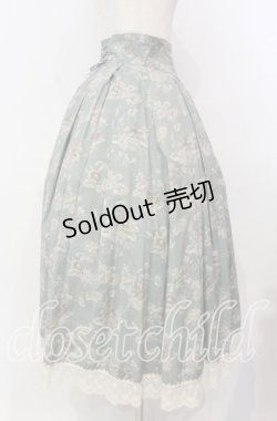 画像3: Victorian maiden / カントリーハイウエストスカート  ライトグリーン O-25-11-04-045-CL-SK-IG-OS